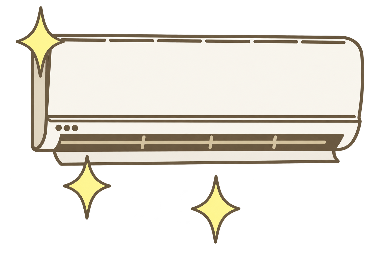 家庭用エアコンのイラスト