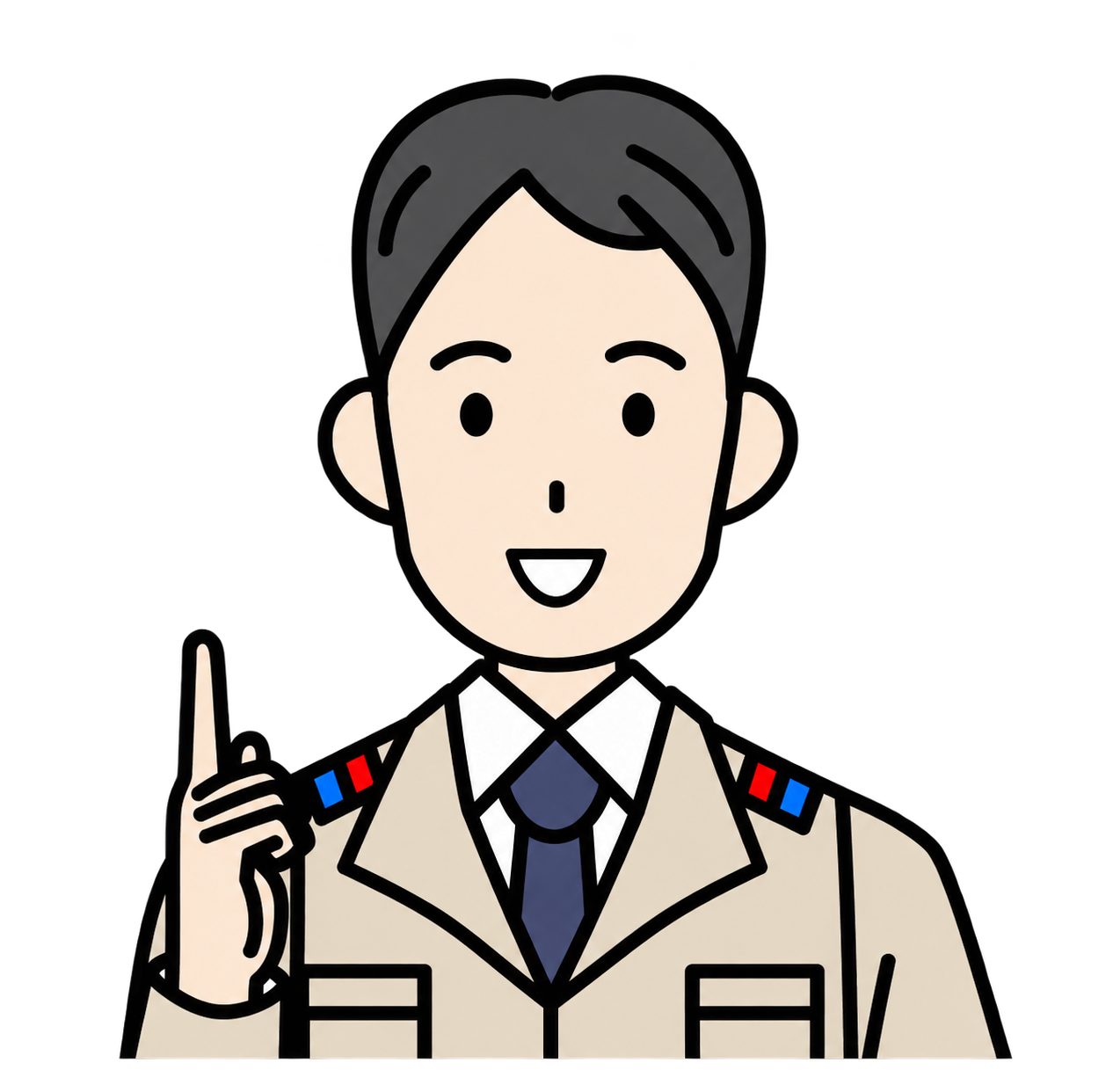 エアコンの買い替えを案内するスタッフのイラスト